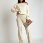 Spodnie eleganckie dopasowane Kent beżowe