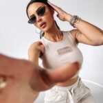 Top damski prążkowany Ruby Ola Voga beżowy