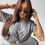 T-shirt bawełniany Etcher Ola Voga c.szary