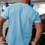 T-shirt męski Etcher Men Ola Voga błękitny