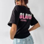 T-shirt damski One Ola Voga czarny