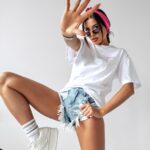 T-shirt damski One Ola Voga biały