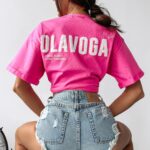 T-shirt damski One Ola Voga fuksja