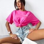 T-shirt damski One Ola Voga fuksja