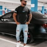 T-shirt męski EYECATCH Ola Voga c.szary