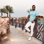 T-shirt męski EYECATCH Ola Voga j.niebieski