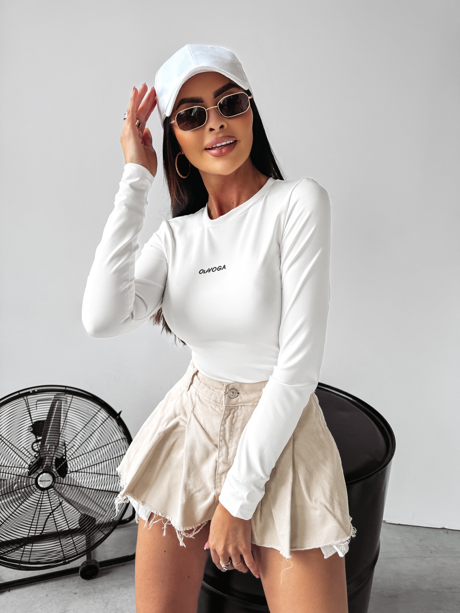 -wyprzedane-Bluzka przylegająca Aurea Ola Voga ecru