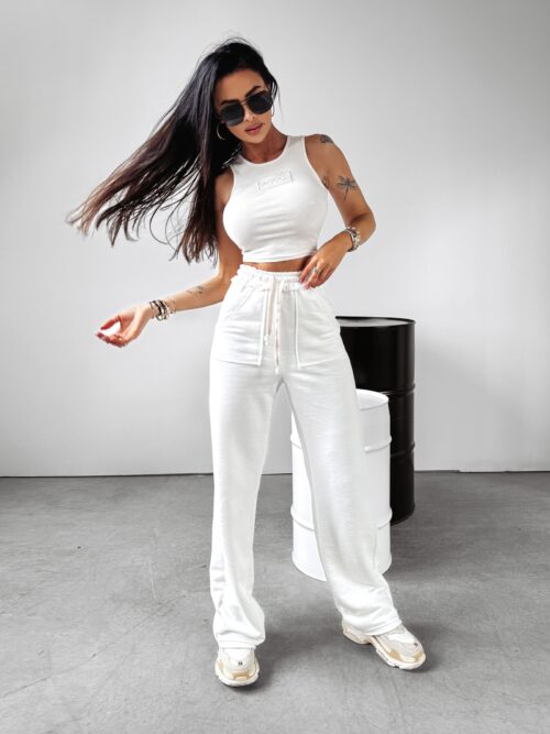 Spodnie dresowe damskie LAGOON OLAVOGA ecru