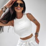 Spodnie dresowe damskie LAGOON OLAVOGA ecru