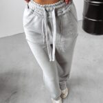 -wyprzedane-Spodnie dresowe damskie LAGOON Ola Voga szare