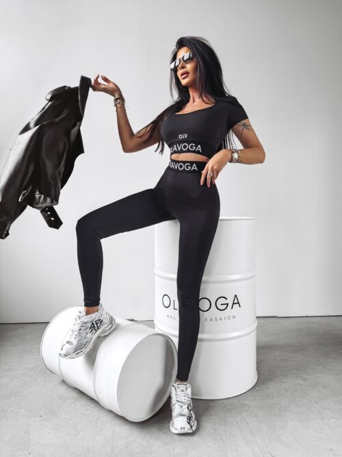 Komplet elastyczny Glammy Ola Voga czarny