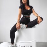 Komplet elastyczny Glammy Ola Voga czarny