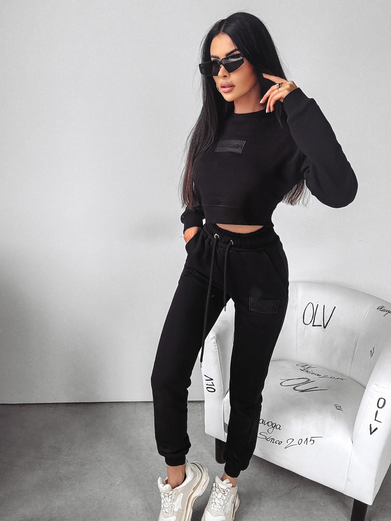 Komplet damski sportowy SNAZZY Ola Voga czarny