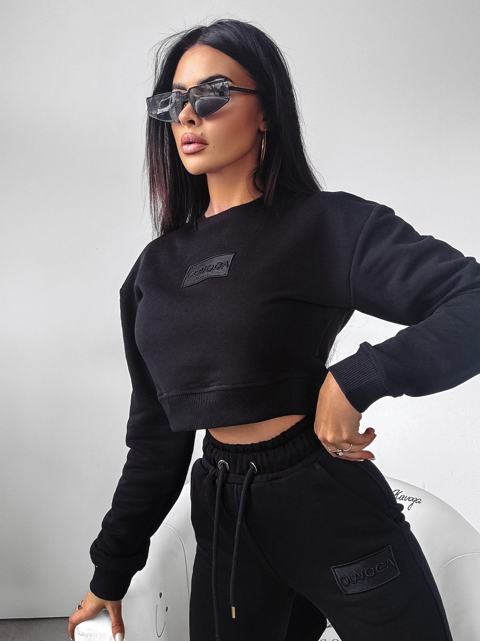 Komplet damski sportowy SNAZZY Ola Voga czarny Komplet damski sportowy SNAZZY Ola Voga czarny