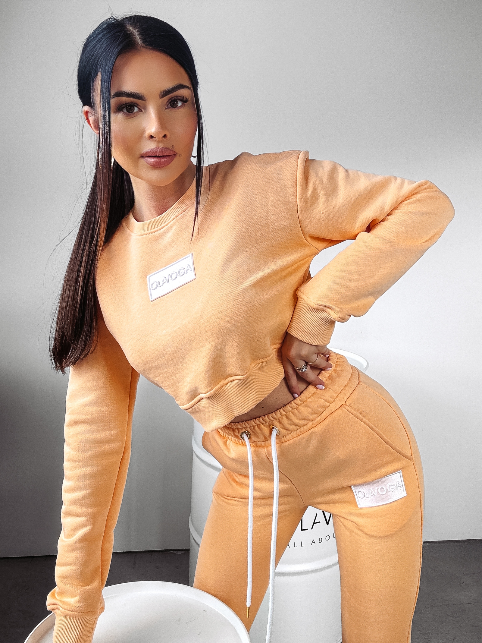 Komplet damski sportowy SNAZZY Ola Voga łososiowy