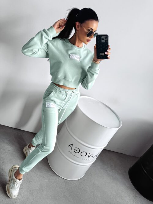 Komplet damski sportowy SNAZZY Ola Voga miętowy