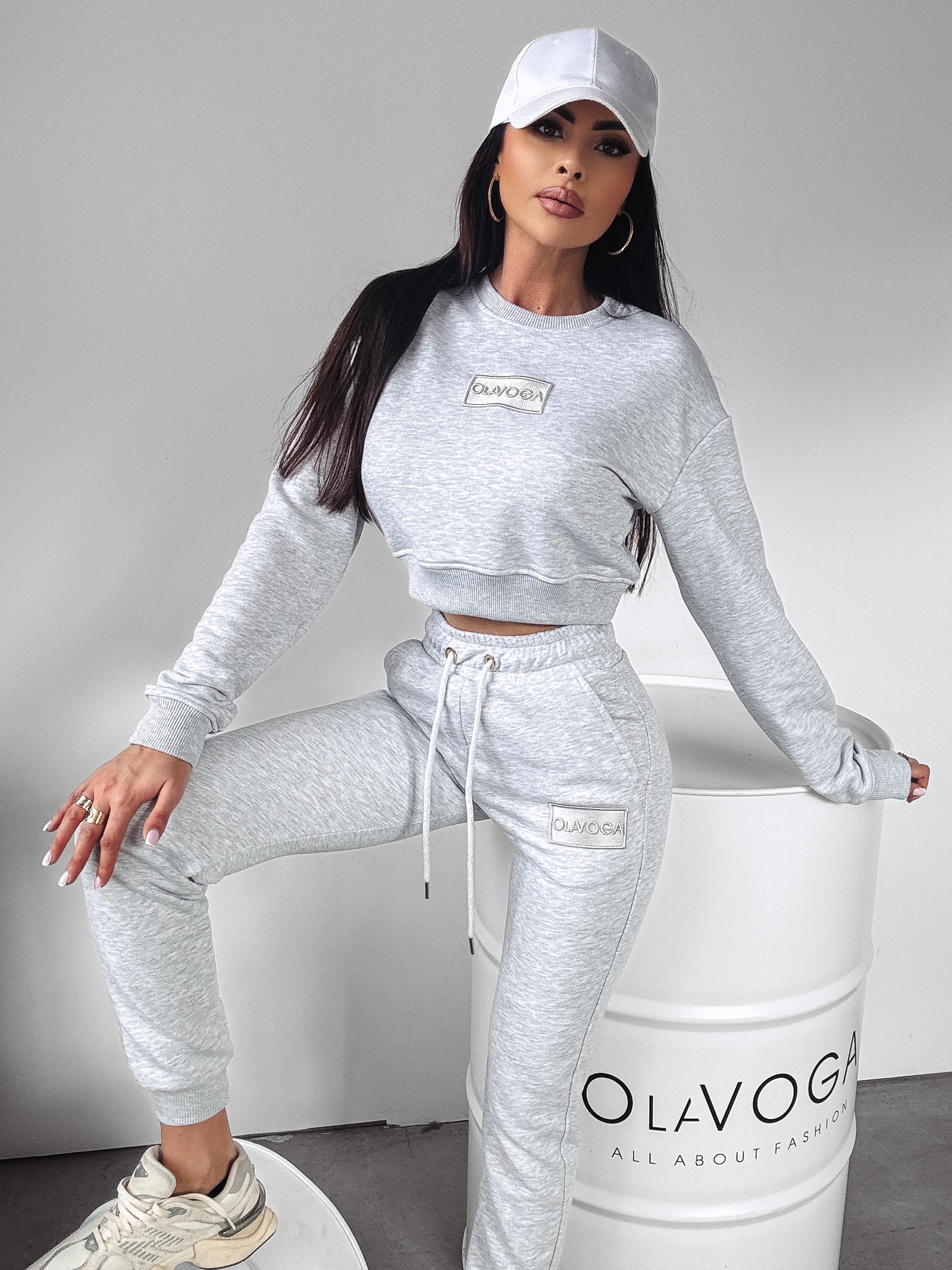 Komplet damski sportowy SNAZZY Ola Voga szary