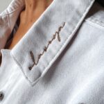 Kurtka jeansowa z frędzlami SANIL Ola Voga biała