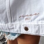 Kurtka jeansowa z frędzlami SANIL Ola Voga biała