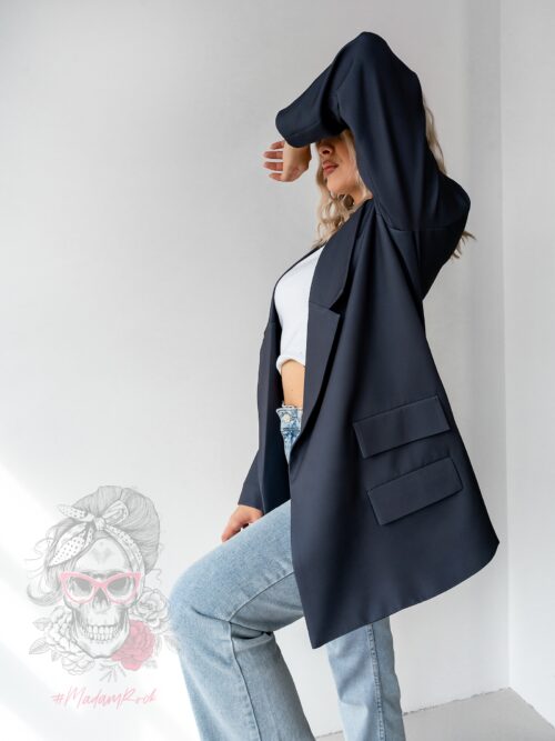 Marynarka jednolita z aplikacją MC Sheepo grafitowa