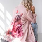 Marynarka z aplikacją MC Fancy Cat różowa