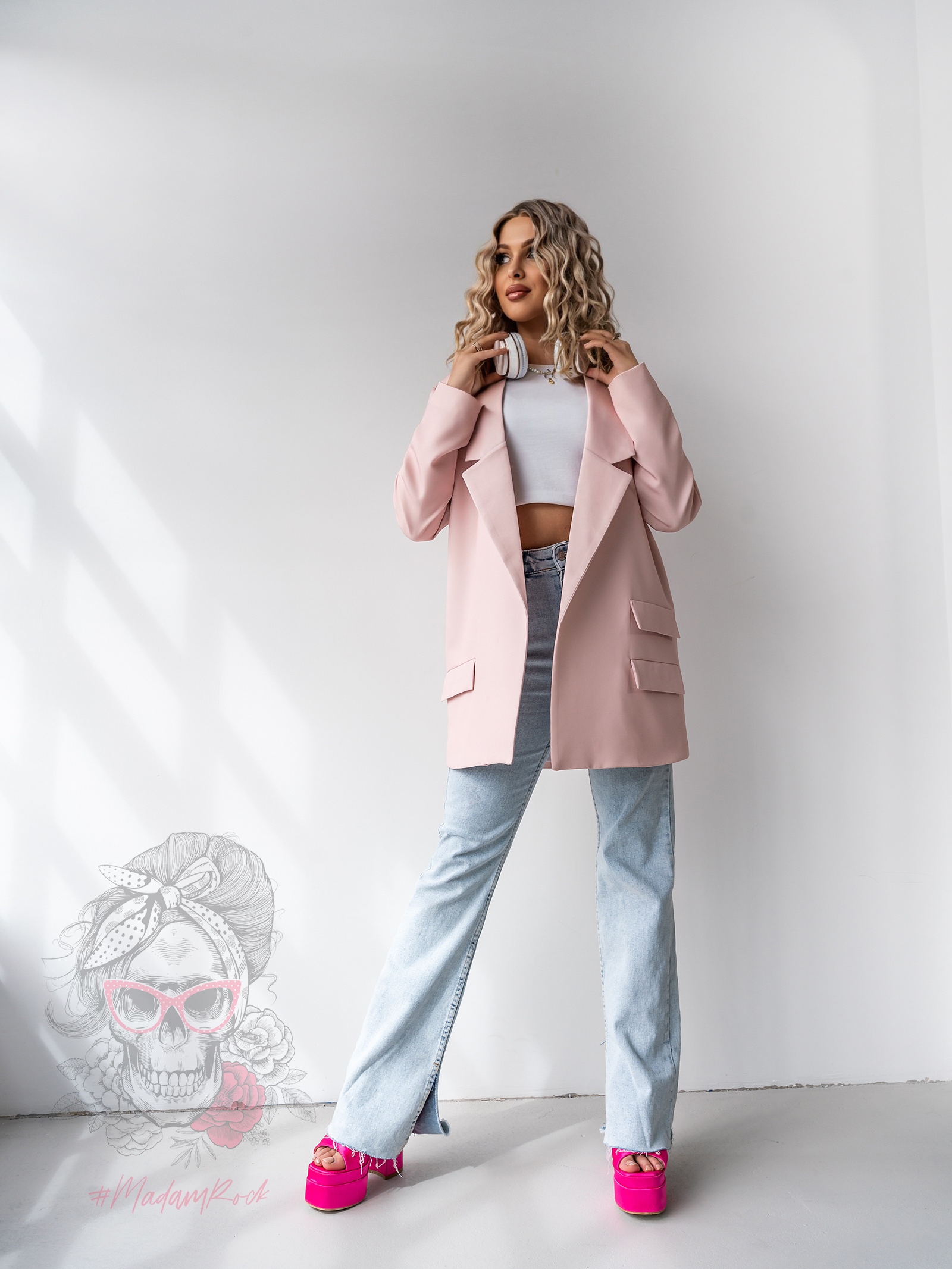 Marynarka oversizowa MC Karls różowa