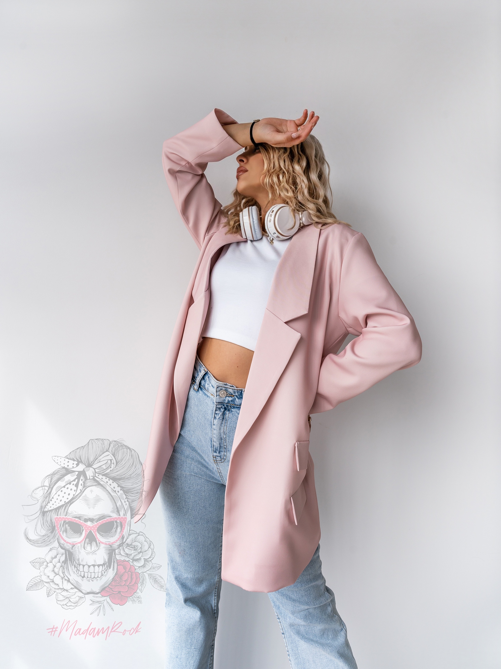 Marynarka oversizowa MC Karls różowa