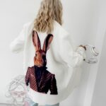 Marynarka przedłużana oversize MC Rabbit biała