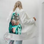 Marynarka oversize MC Owly biała