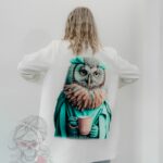 Marynarka oversize MC Owly biała