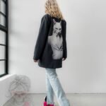 Marynarka z aplikacją MC ElegantCat grafitowa