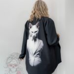 Marynarka z aplikacją MC ElegantCat grafitowa