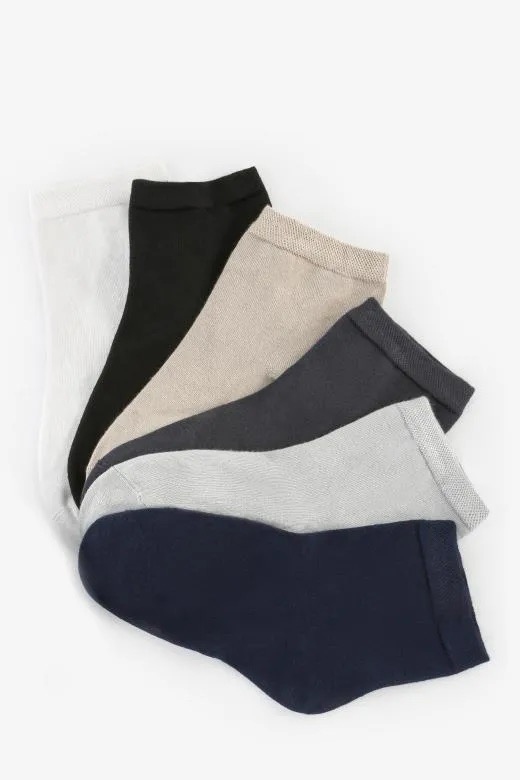 Skarpetki damskie zakostki bambusowe beżowe