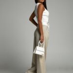 Top prążkowany Ingrid biały