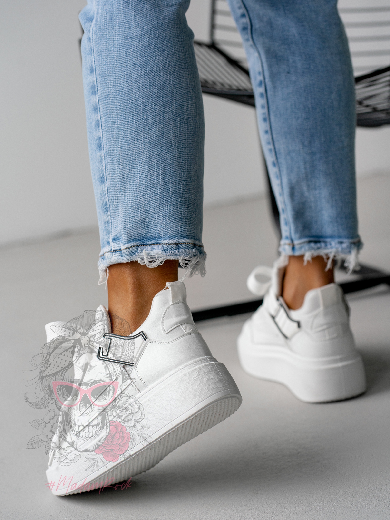 Sneakersy Madam GULIE białe Sneakersy Madam GULIE białe