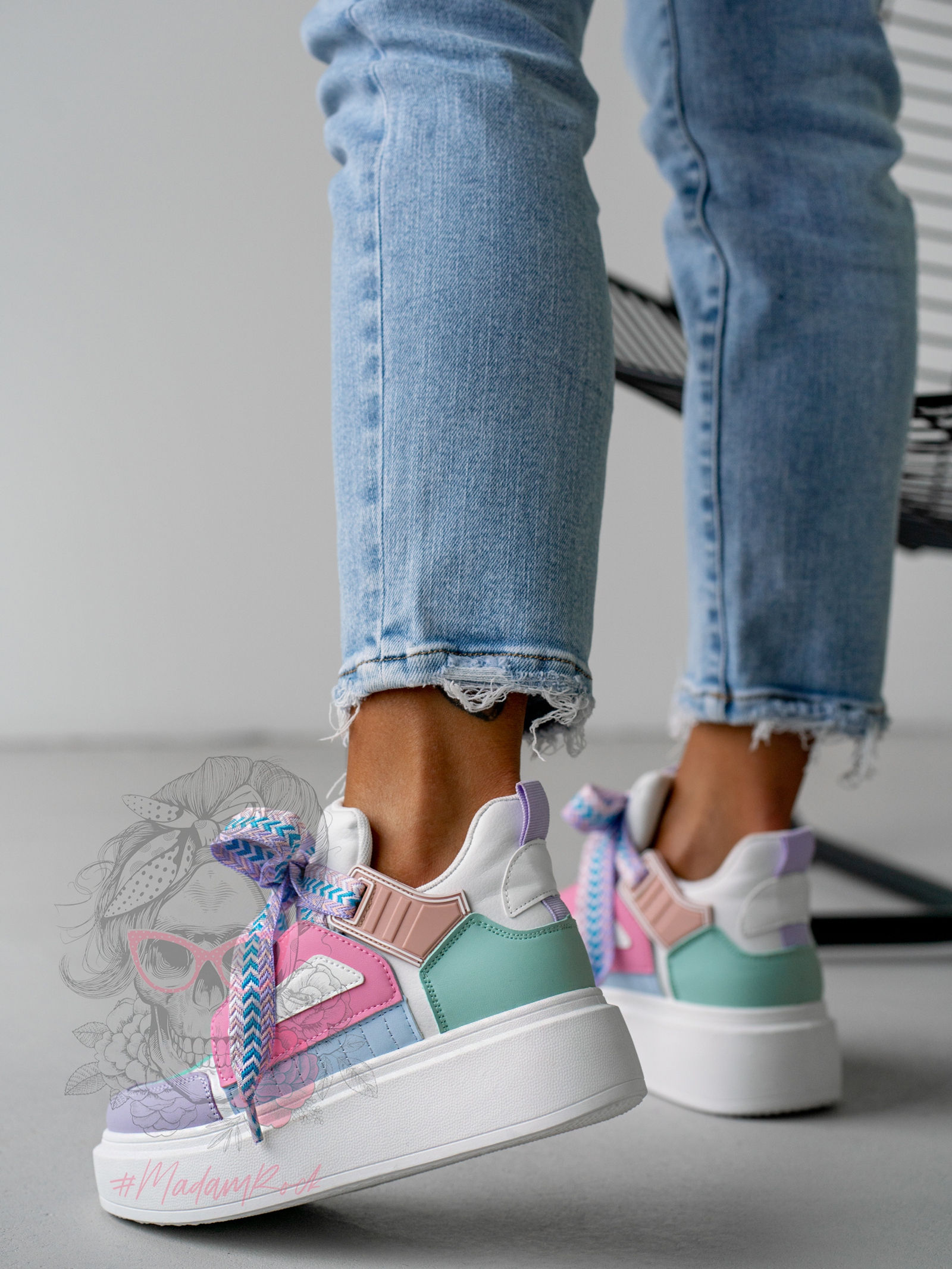 Sneakersy Madam GULIE pastelowy róż