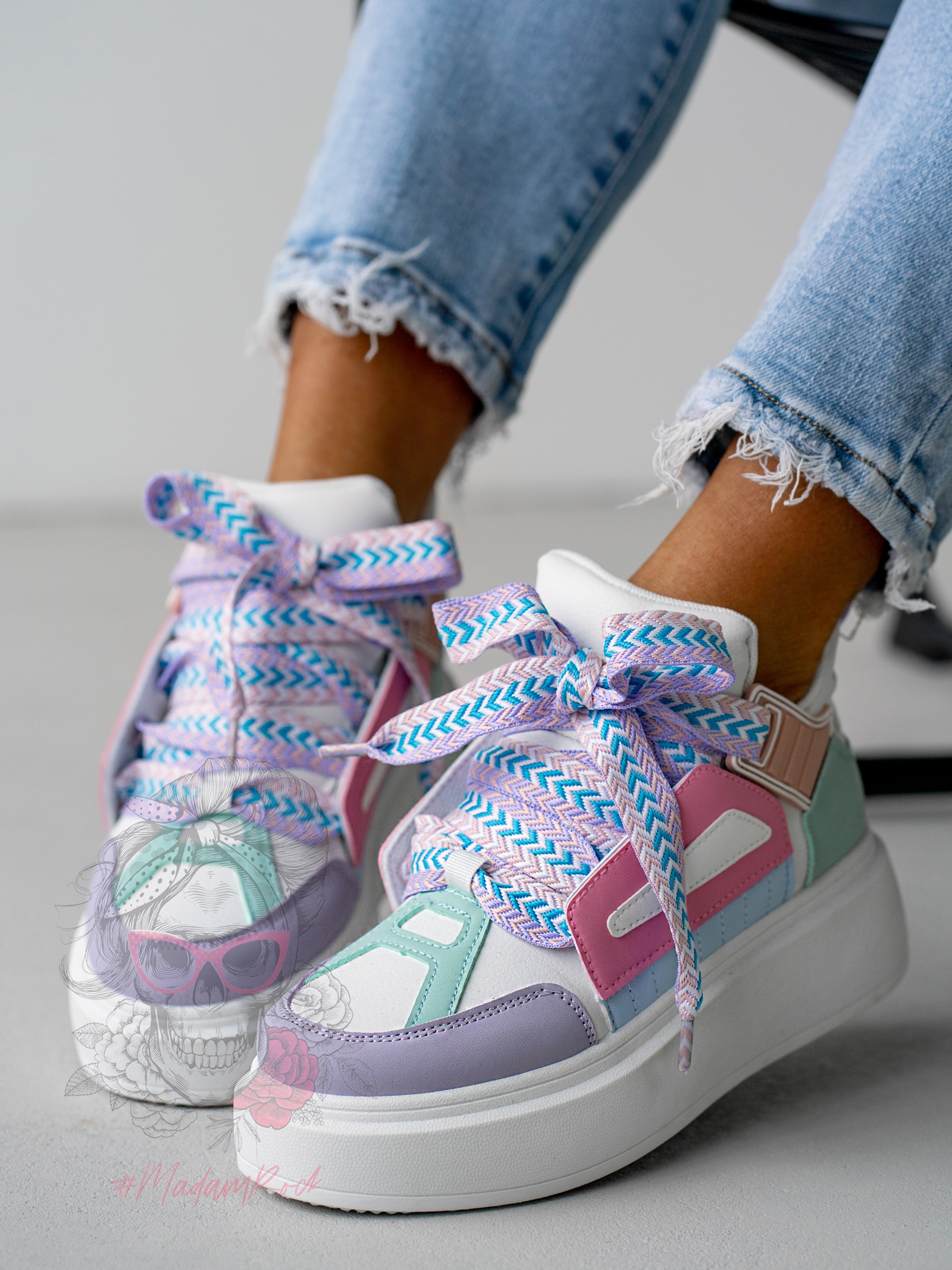 Sneakersy Madam GULIE pastelowy róż