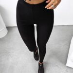 Legginsy dopasowane BELLE OLAVOGA czarne