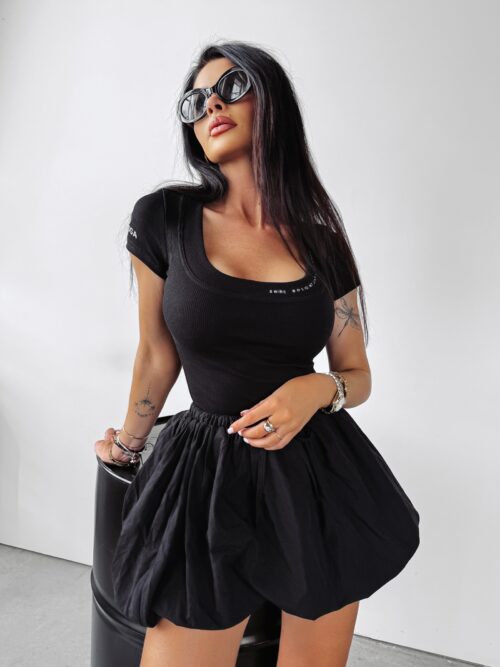 T-shirt przylegający LAMELLA Ola Voga czarny