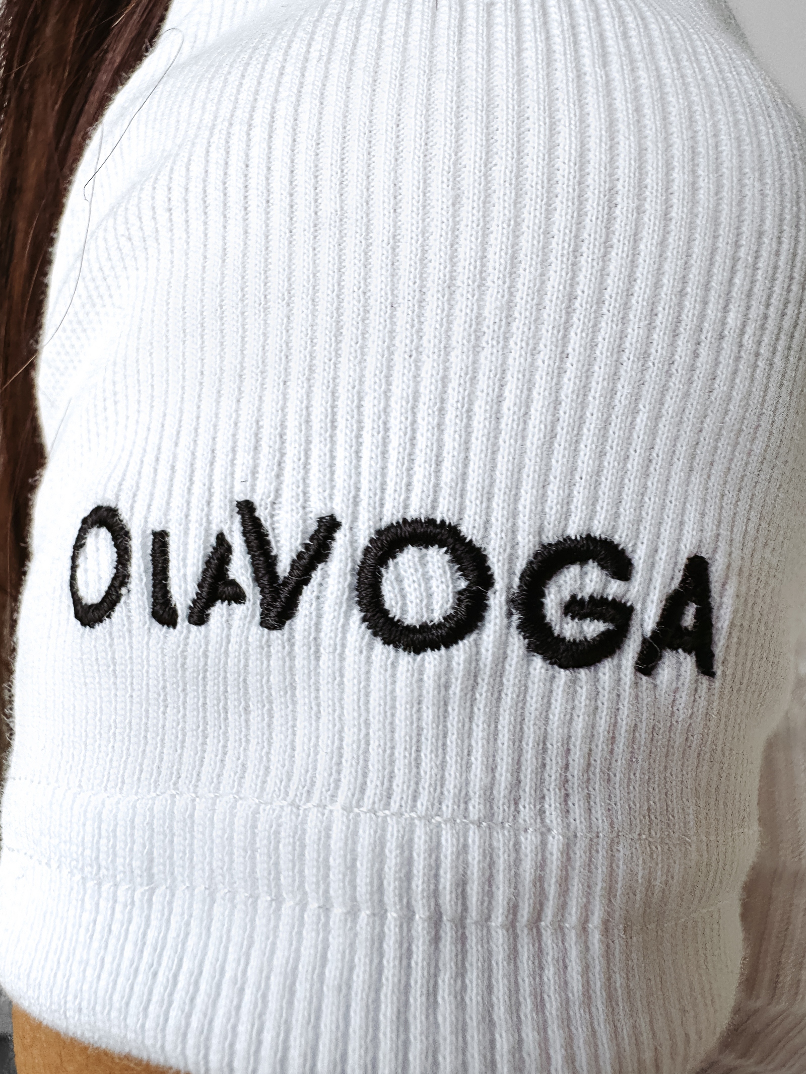 T-shirt przylegający LAMELLA Ola Voga biały T-shirt przylegający LAMELLA Ola Voga biały