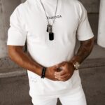 T-shirt męski MORPHIC Ola Voga ecru