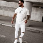 T-shirt męski MORPHIC Ola Voga ecru