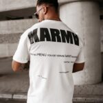 T-shirt męski MORPHIC Ola Voga ecru