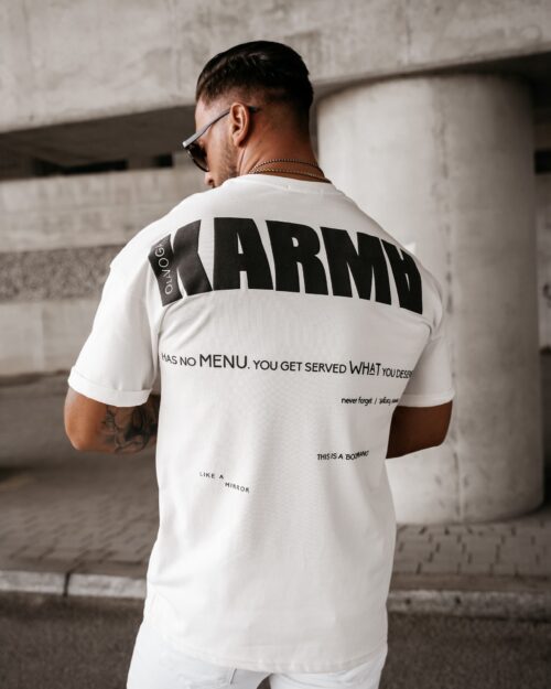 T-shirt męski MORPHIC Ola Voga ecru