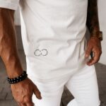 T-shirt męski MORPHIC Ola Voga ecru