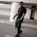 T-shirt męski MORPHIC Ola Voga czarny