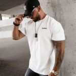 T-shirt męski oversize SAYER Ola Voga ecru