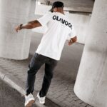 T-shirt męski oversize SAYER Ola Voga ecru