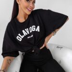 T-shirt oversize ROUGE Ola Voga czarny