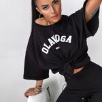 T-shirt oversize ROUGE Ola Voga czarny
